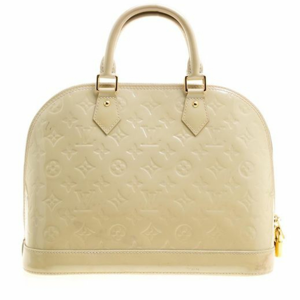 Louis Vuitton Alma Vernis PM Perle